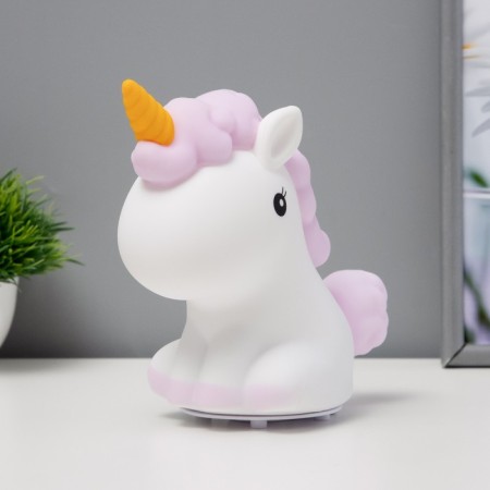 Non-Meshsh "Antistress Unicorn" LED white-violet 18x10x16 cm