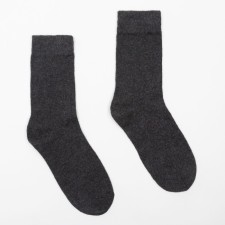 Male wool socks, dark gray color, size 39-43