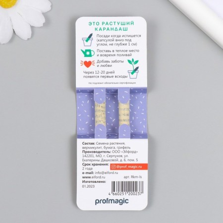 Growing gift pencils Mini "lavender and lilac" set 2 pcs.-1