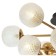 Ceiling chandelier Atomic 16xg9 LED 5W, size 58.5x58.5x41 cm, black color, bronze