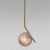 Suspended lamp with a shape ceiling, 60W, E14, 22x22 cm