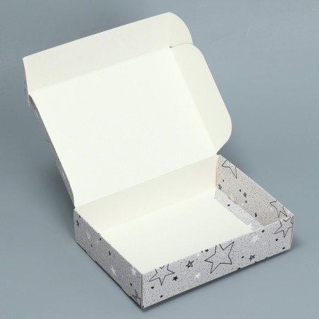 Gift folding box, packaging, “stars”, 21 x 15 x 5 cm-2