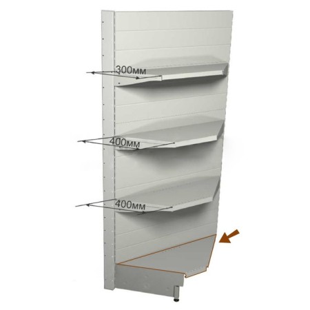 Corner rack shelf 50 × 90 cm-3
