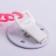 Holder for the nipple - dummy "cat", on a chain, pink color