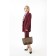 Bag Female Tout on the zipper David Jones, brown color