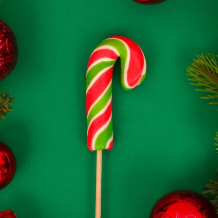 Caramel on the stick "cane mini red/white/green", 15 g
