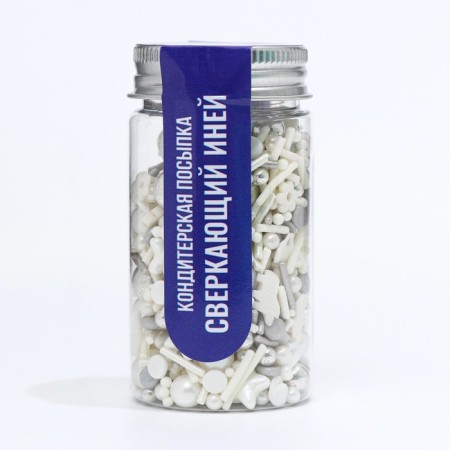 Confectionery sprinkling "sparkling hoar", 50 g-1