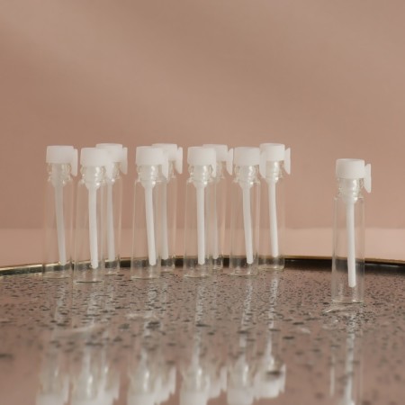 A set of perfume bottles, with an applicator, 1 ml, 10 pcs, white/transparent color-2