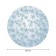 The tablecloth "hoop", round, Saten, d = 150 cm on the table
