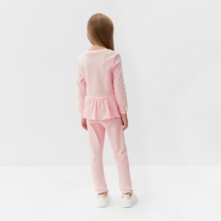 Kids (jumper, trousers) minku, pink color, height 92-98 cm-4