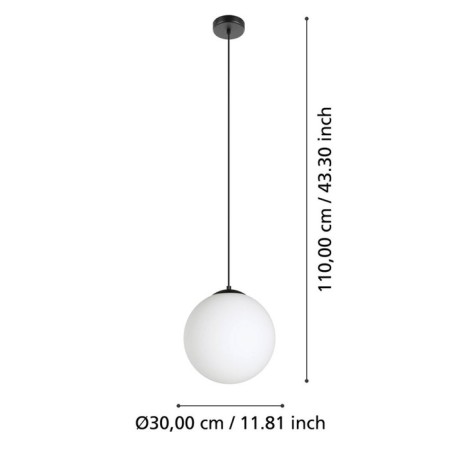 Suspended ceiling lamp Rondo 1x40W E27-2