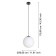 Suspended ceiling lamp Rondo 1x40W E27