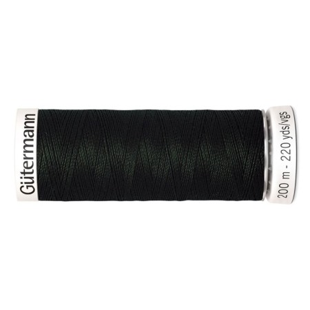 SEW-HALL thread for all materials, 200 m, 748277 (766 black-green)