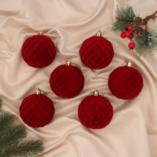 Set of balls plastic D-8 cm, 6 pcs 