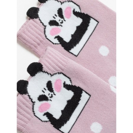 Women's socks with Pikot Conte Elegant Panda, size 23, color pink color-3