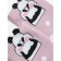 Women's socks with Pikot Conte Elegant Panda, size 23, color pink color