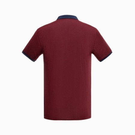 T -shirt male polo, burgundy color, size 52 (2xl)-6
