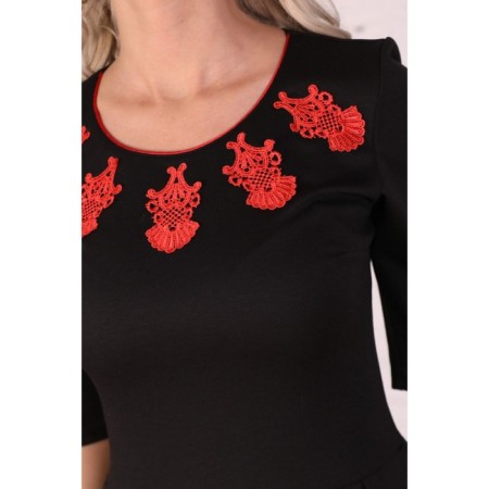 Women's dress, size 42, black color-1