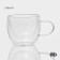 Glass mug with double walls Magistro Duo, 200 ml, 12 × 8.5 × 7.5