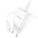 Network charger Hoco C104A, Type-C, 20 W, PD + Qc, Type-C-Lightning, 1 m, white