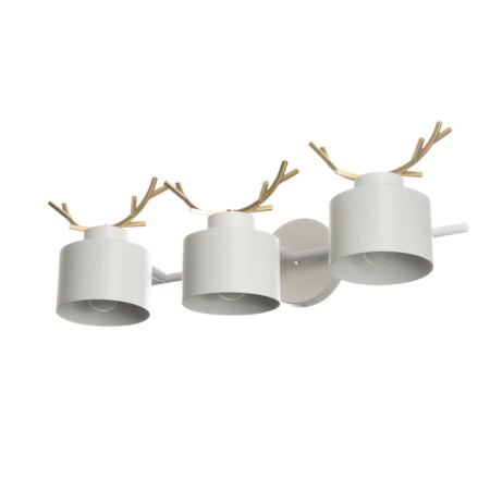 Sconces "Sokhat" 3he27 40w white with gold 60x15x22cm