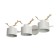 Sconces "Sokhat" 3he27 40w white with gold 60x15x22cm