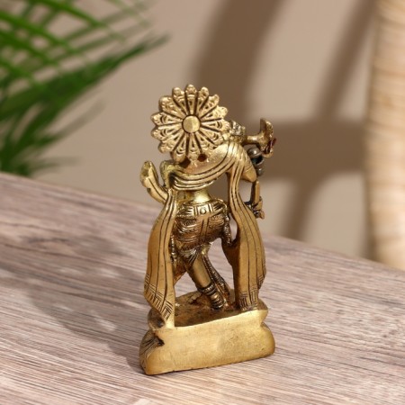 Souvenir "Krishna" Brass 10 cm-3