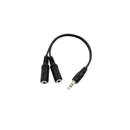 Adapter Exployd Ex-K-1415, Jack 3.5-2xjack 3.5, for micro and headphones, 0.2 m, black