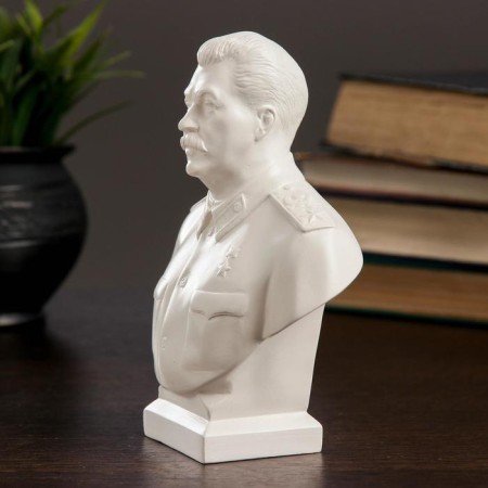 Bust Stalin Big white 7x12x16cm-1