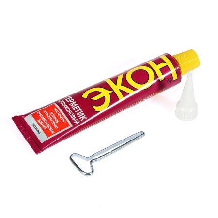 Sealant econ, silicone, universal, white, 70 ml-2