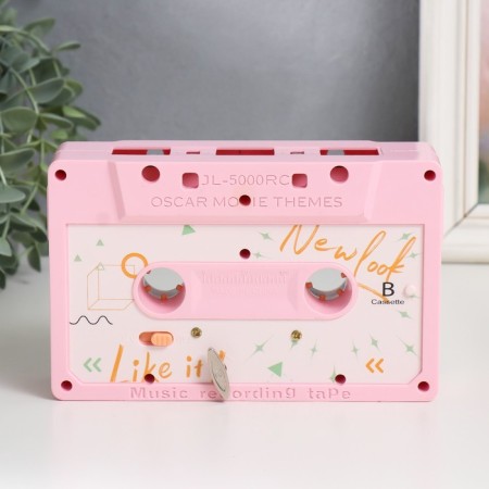 Musical Souvenir "Audio Cassette. Pink Style" 17x11x5 cm-3