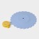 Silicone lid Silicone Dolyana "Lemon", D = 11 cm, Blue color
