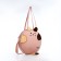 Youth bag with a zipper, pink color