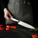 Kitchen knife "metallic", blade 17.5 cm, silver color
