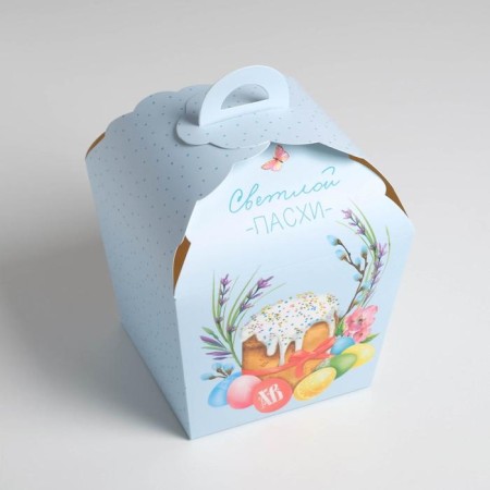 Confectionery box, packaging "Light Easter", 17 x 17 x 26 cm-2