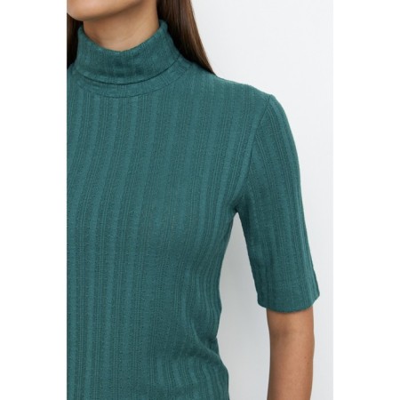 Women's turtleneck with short sleeve Eliseeva Olesya, size 52, green color-3