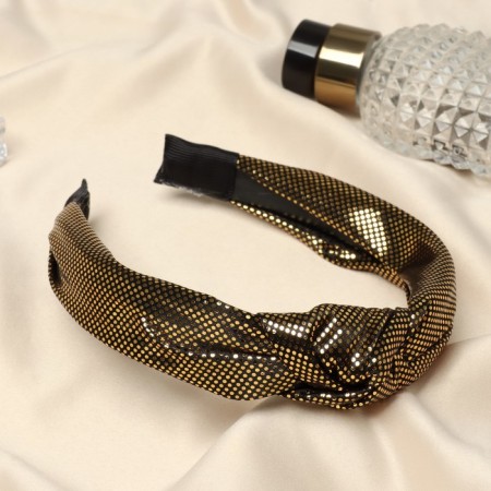 Hair rim "bends" imitation, 3 cm, gold