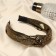 Hair rim "bends" imitation, 3 cm, gold