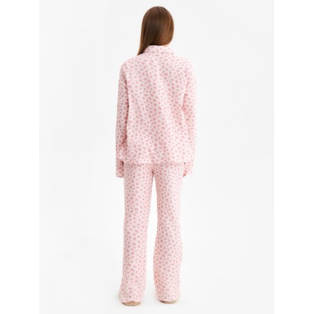 Female set (shirt, trousers) KAFTAN "Muslin: Pink Leopard" p. 40-42-2