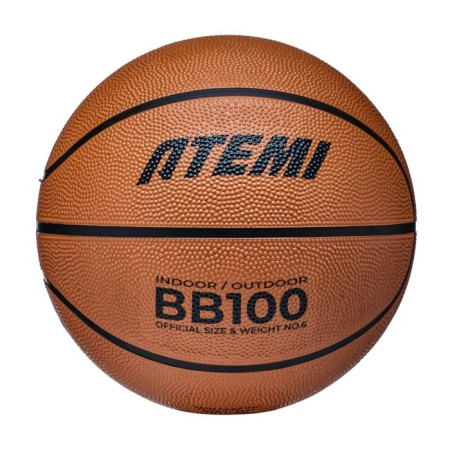 Basketball ball atemi, size 6, rubber, 8 panels, BB100N, district 72-74, glued