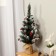 Fir tree artificial desktop "Princess" bump silver+berries 65 cm