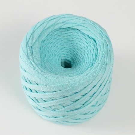 Knitted yarn "Ribbon" 85m/170 ± 5 g (mint)-1