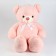Soft toy "Bear" with a bow, the color is light pink, 85 cm