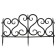 Decorative fence, 32 × 300 cm, 6 sections, plastic, black