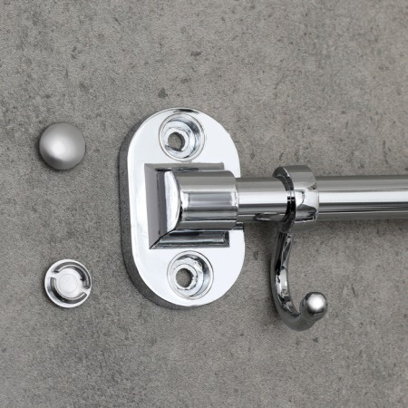 Wall hook on the bar, moving, accoona a166-6, 6 pcs, color chrome-3