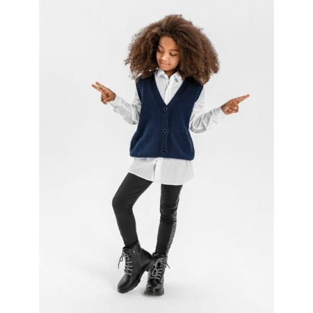 Жилет для девочки Knit Mild, рост 128 см, цвет синий-9