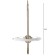 Bayerlux lamp "Imon" 16W LED gold 19.5x19.5x37cm