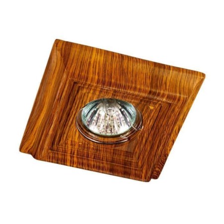 Built -in lamp Novotech, 50 W, GX5.3, 12 V, 65x65 mm, d = 65 mm, beige