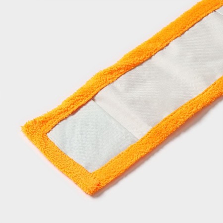 Nozzle for a flat mop of the share, 42 × 12 cm, microfiber, color orange color-4