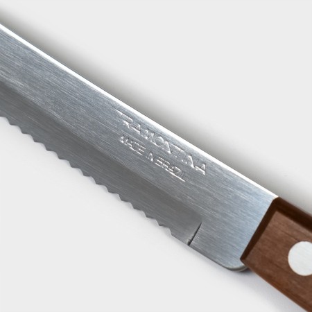 Kitchen knife "Tramontina Polywood" for meat, wooden handle with a polymer coating, a blade 12.5 cm-2